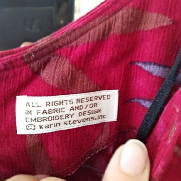 karin stevens dress vintage 12 new no tags.Rayon - Picture 3 of 8